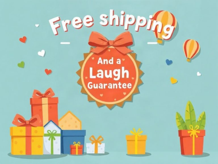 Free Shipping, Charity, And A Laugh Guarantee: Why Shop With Us (blog cover)