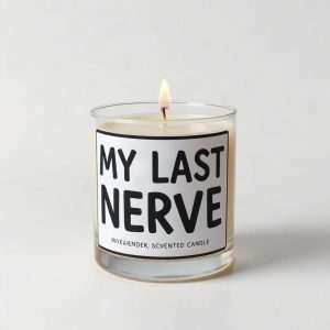 My Last Nerve Candle Lavender Scented Funny Gift (AI)