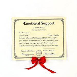 Emotional Support Certificate For Any Object Or Person (AI)
