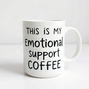 This Is My Emotional Support Coffee Large 15oz Mug (AI)