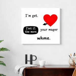 Custom Inside Joke Canvas Print Private Joke Wall Art (AI)