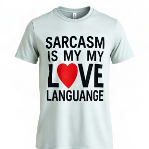 Sarcasm Is My Love Language T Shirt (AI)
