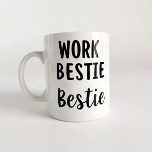 Work Bestie Mug Set Matching Office Coffee Cups 2 Pack (AI)