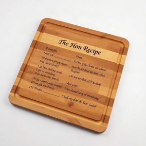 Custom Recipe Engraved Cutting Board Family Heirloom Gift (AI)