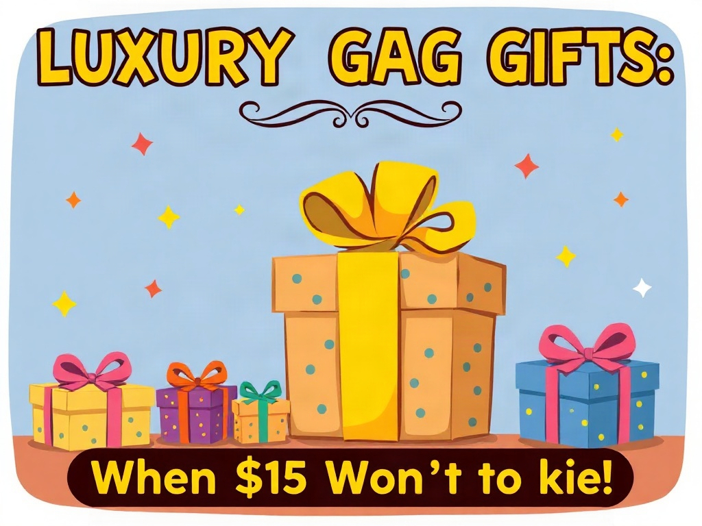 Luxury Gag Gifts: When $15 Won't Cut It (Premium Funny Gifts Guide) (blog cover)