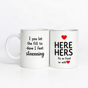 Personalized Couple Mug Set His & Hers Funny Mugs (AI)