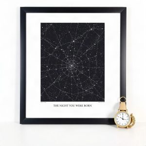 Custom Star Map The Night You Were Born Premium Print (AI)