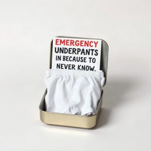 Emergency Underpants In A Tin Because You Never Know (AI)