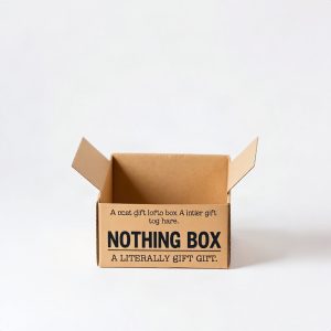 Nothing Box A Literally Empty Gift Box Gag Gift (AI)