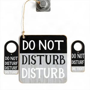Funny Do Not Disturb Door Hanger Set 8 Options (AI)